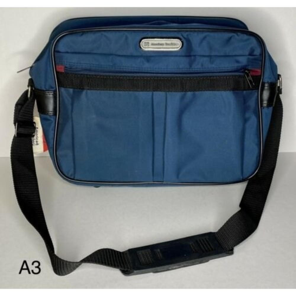 American Tourister Blue CARRY ON TOTE BAG with Shoulder Strap